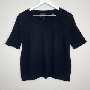 𝅺emporio Armani Black Short Sleeve Jumper